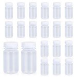 20 Pcs Clear Plastic Reagent Bottles - 4 oz