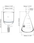 Borosilicate Glass Buchner Funnel & Erlenmeyer Flask