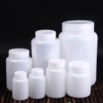 5-Pack 250ml Food Grade PE Wide Mouth Bottles