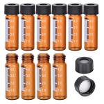 ESHATO 100 Pack 4ML Amber Autosampler Vials