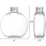 24 Pack 10 Oz Reusable Plastic Bottles with Caps