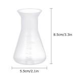 Plastic Conical Erlenmeyer Flasks - 6 Pack, 50ml