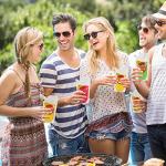 6 Pack Reusable Plastic Drink Pouches with Funnel