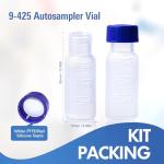 2ML Polypropylene Vials with Blue Screw Caps, 100 Pack