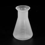 PATIKIL 100ml Clear Plastic Erlenmeyer Flask