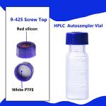 2ML Polypropylene Vials with Blue Screw Caps, 100 Pack
