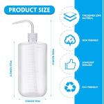 8-Pack 1000ml Plastic Squeeze Bottles for Lab