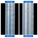 10-Pack 100ml Transparent Graduated Measuring Cylinders