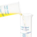 4 Pack 1000ml Plastic Graduated Measure Cylinders
