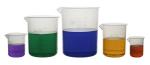 Premium Plastic Beaker Set - 5 Sizes Included