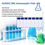 2ML Polypropylene Vials with Blue Screw Caps, 100 Pack