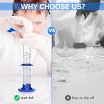 50ML Thick Glass Graduated Cylinder with Base & Brush