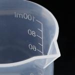 Waziaqoc 100ml Plastic Graduated Beakers - 3 Pack