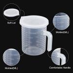 PATIKIL 2-Pack 250ml Plastic Measuring Beaker