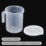 PATIKIL 2-Pack 250ml Plastic Measuring Beaker