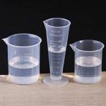 Waziaqoc 100ml Plastic Graduated Beakers - 3 Pack