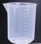Shapenty Clear Graduated Plastic Measuring Cups - 5 Pack