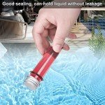 6PCS Clear Plastic Test Tubes with Screw Caps