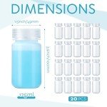 20 Pack of 4oz Wide Mouth Sample Bottles
