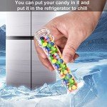 6PCS Clear Plastic Test Tubes with Screw Caps