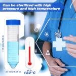 Konohan 50ml Conical Centrifuge Tubes (100 Pack)