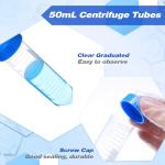 Konohan 50ml Conical Centrifuge Tubes (100 Pack)