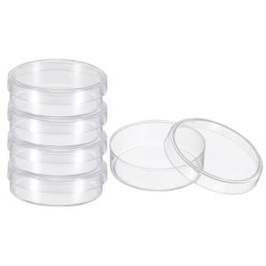 Patikil 35mm Clear Plastic Petri Dishes - 5 Pcs