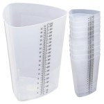 Triangular Graduated Plastic Beakers - 32 oz, 10 Pack