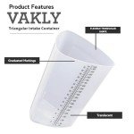 Triangular Graduated Plastic Beakers - 32 oz, 10 Pack