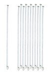 EISCO 10PK Borosilicate Glass Stirring Rods, 7.9