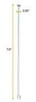 EISCO 10PK Borosilicate Glass Stirring Rods, 7.9