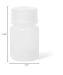 Wide Mouth Polypropylene Reagent Bottles - 30mL, Pack of 12
