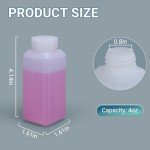 UMETASS 4oz Plastic Reagent Bottles - 10 Pack