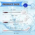 3-Pack Long Handle Bottle Brushes with Caps