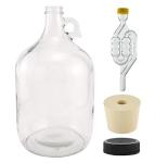 1 Gallon Glass Fermenting Jug with Handle Set