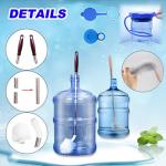 3-Pack Long Handle Bottle Brushes with Caps