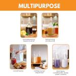 Clear Glass Jug, 1 Gallon (Pack of 8)