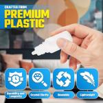 50 Pack 5ml Plastic Dropper Bottles with Caps