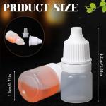 Umigy 200 Pcs Small Plastic Dropper Bottles
