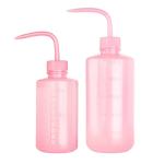 Pinkish Plastic Safety Wash Bottles - 2 Pack