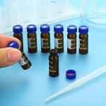 PATIKIL 2ml Autosampler Vials with Septa, 100 Pack
