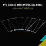 50 Pack Blank Glass Microscope Slides - Ultra Clear