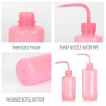 Pinkish Plastic Safety Wash Bottles - 2 Pack