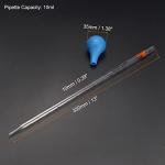 PATIKIL 10ml Glass Pipette with Rubber Cap Kit