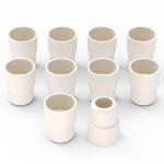 Labasics 10-Pack Natural Rubber Stopper for Lab Glassware