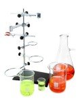 QWORK Metal Lab Support Stand Set with Clamps