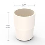 Labasics 10-Pack Natural Rubber Stopper for Lab Glassware