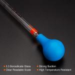 PATIKIL 10ml Glass Pipette with Rubber Cap Kit