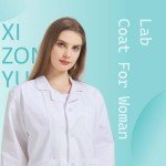 Women's White Long-Sleeve Professional Lab Coat