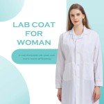 Women's White Long-Sleeve Professional Lab Coat